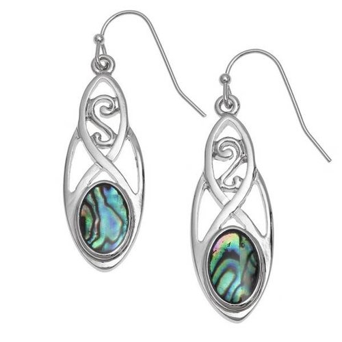 Tide Jewellery Keltische lange Paua Muschel Ohrringe 120E Tide Jewellery Keltische lange Paua Muschel Ohrringe 120E