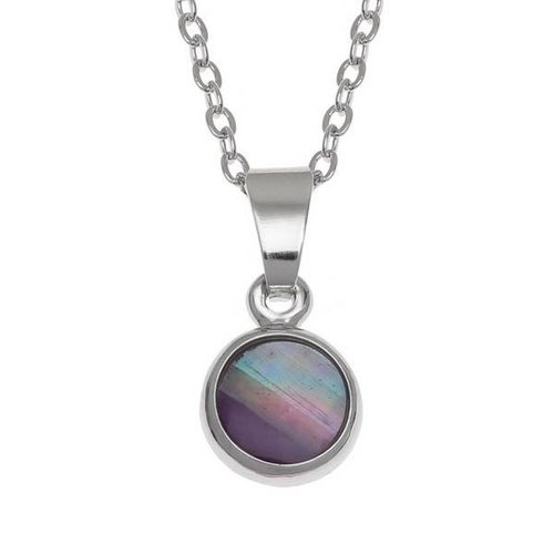 Tide Jewellery Punto pequeño con incrustaciones de collar de concha Paua 113P Tide Jewellery Punto pequeño con incrustaciones de collar de concha Paua 113P