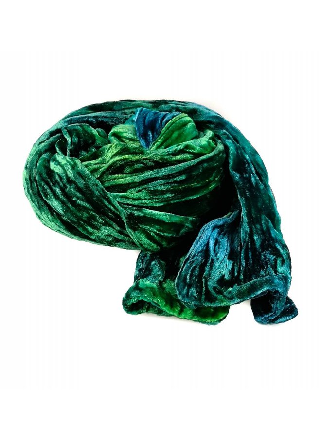 Wassergefärbter Double Velvet Schal 083