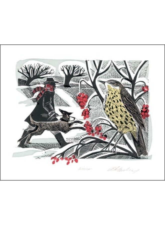 Winter Thrush by Angela Harding
