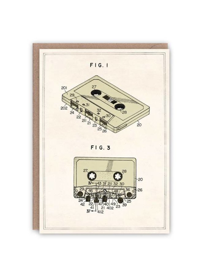 Compact Cassette pattern book card