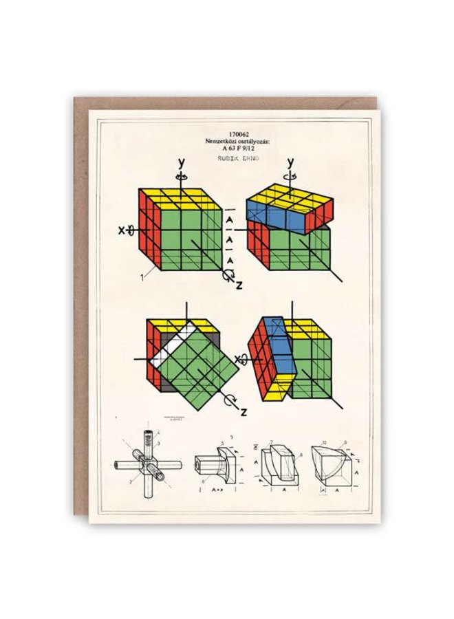 Rubic's Cube-Musterbuchkarte