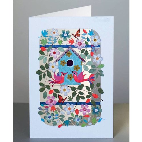 Forever Cards Tarjeta de corte laser para pájaros y nido Forever Cards Tarjeta de corte laser para pájaros y nido