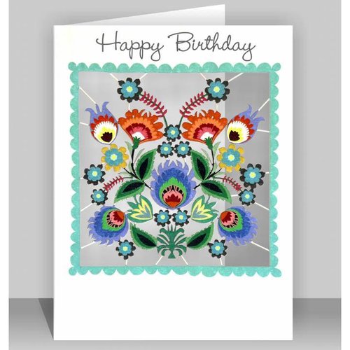 Forever Cards Herzlichen Glückwunsch zum Geburtstag Blüten Laser geschnittene Karte Forever Cards Herzlichen Glückwunsch zum Geburtstag Blüten Laser geschnittene Karte