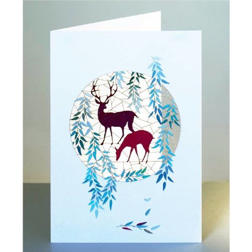 Forever Cards Hirsch Laser geschnittene Karte Forever Cards Hirsch Laser geschnittene Karte
