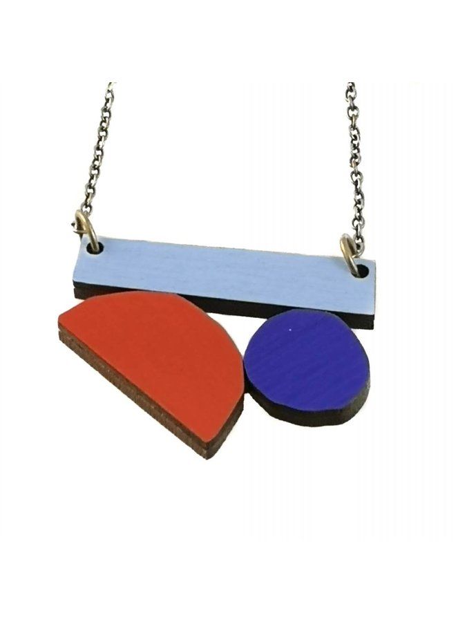 Composition  Abstract necklace 005