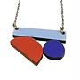 Composition Abstract necklace 005