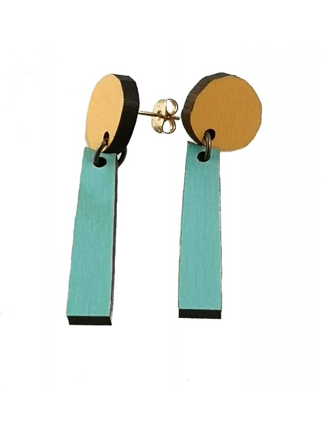 Pendientes Forma Abstract 008