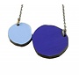Two Circles Abstract necklace 003