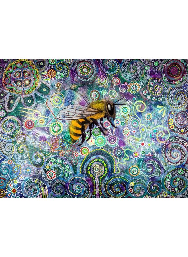 Shamanic Bee Giclée Druck groß 033