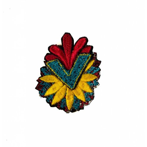 Laura Marriott Pfeil Blume mehrfach bestickte Brosche Box 020 Laura Marriott Pfeil Blume mehrfach bestickte Brosche Box 020
