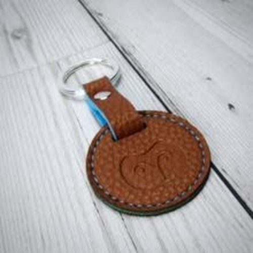 goodeehoo Llavero vegano bronceado y naranja 011 goodeehoo Llavero vegano bronceado y naranja 011