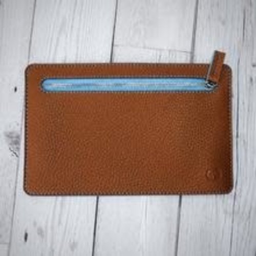 goodeehoo Multi currency vegan tan and blue wallet 008 goodeehoo Multi currency vegan tan and blue wallet 008