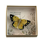 Bewölkter gelber Schmetterling, bestickte Box-Brosche 055