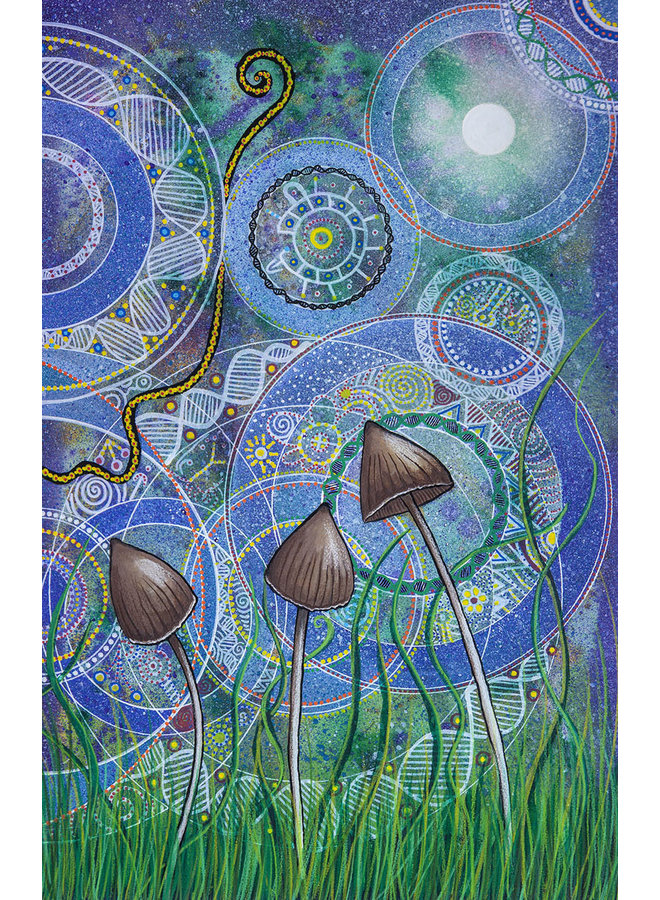 Psilocybin part 1 printed folded card 054