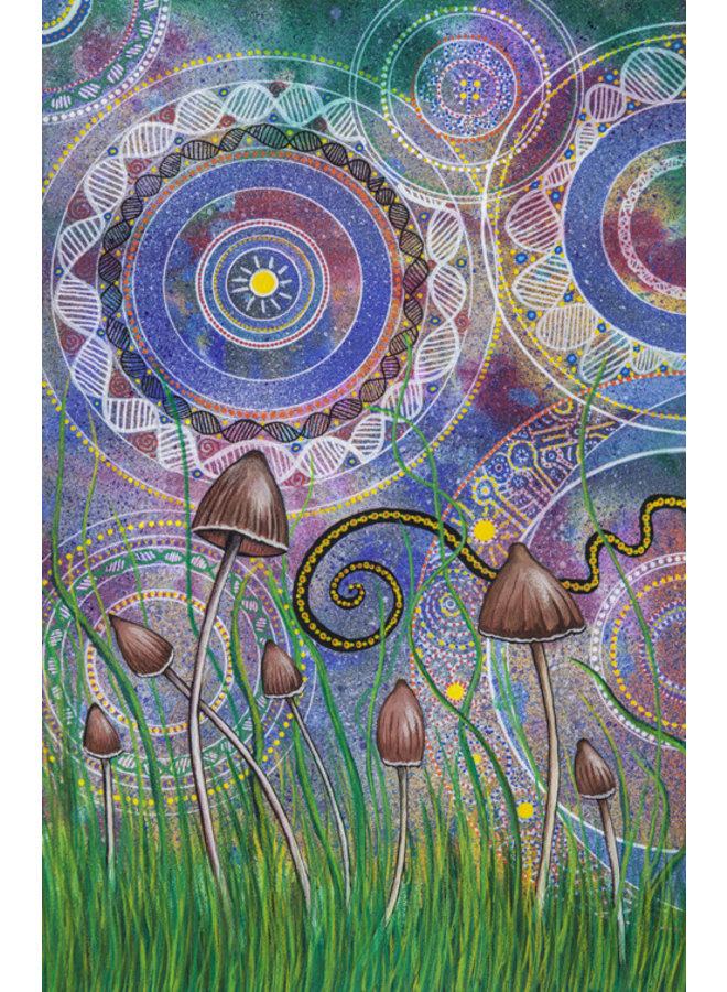 Psilocybin part 2 printed folded card 055