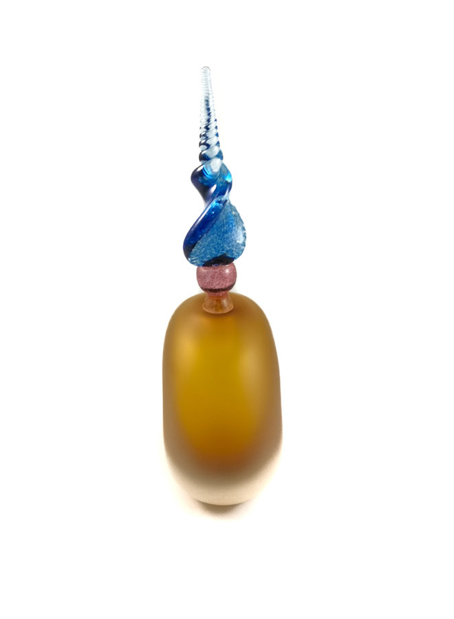 Frasco redondo redondo de oro perfumado perfume botella 031