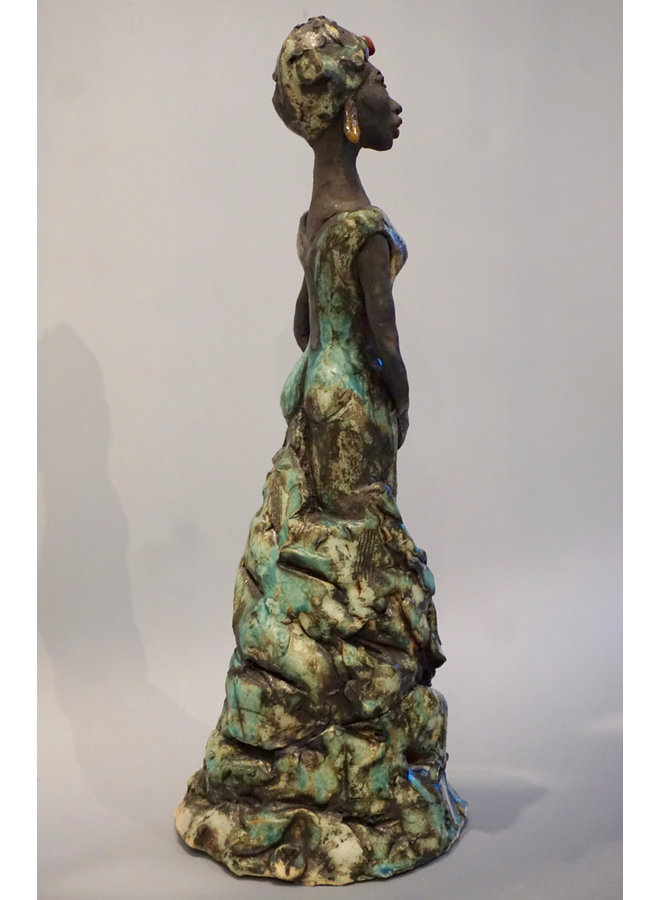 African Lady stoneware 01