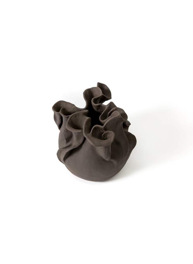 Black Hosta, black stoneware 02