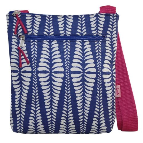 LUA Messinger cross body bag zip pockets fern navy 133 LUA Messinger cross body bag zip pockets fern navy 133
