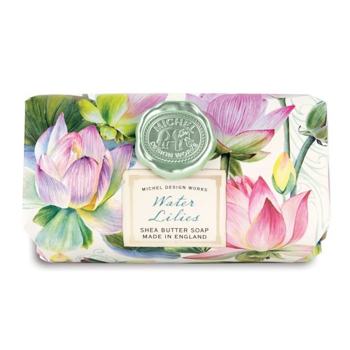 Michel Design Works Water Lilies Large Bath Shea Soap Bar Michel Design Works Water Lilies Large Bath Shea Soap Bar