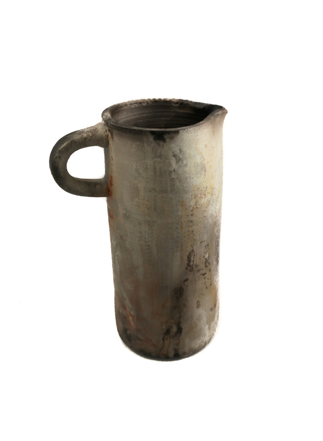 Jug Vessel saggar - raku 02