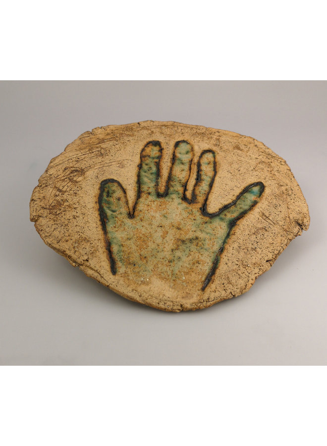 Ageing Hands 1 stoneware wall plaque 047