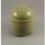 Dome lidded cylinder pot stoneware 07