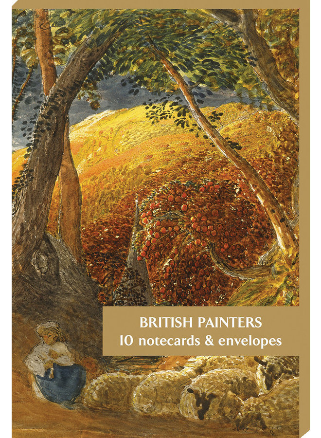 Paquete de 10 tarjetas de pintores británicos