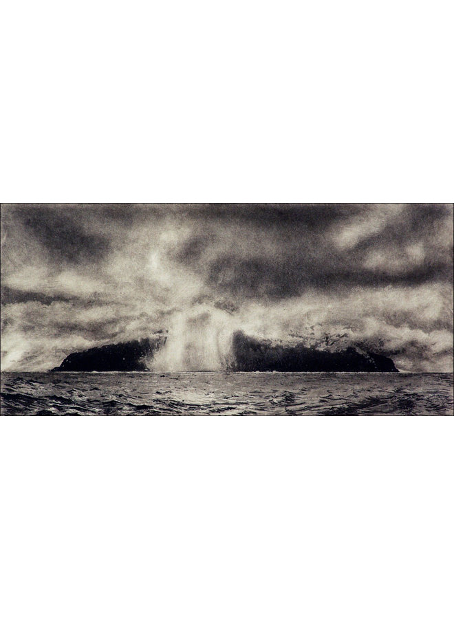 Approaching Tristan da Cunha - etching  12 framed