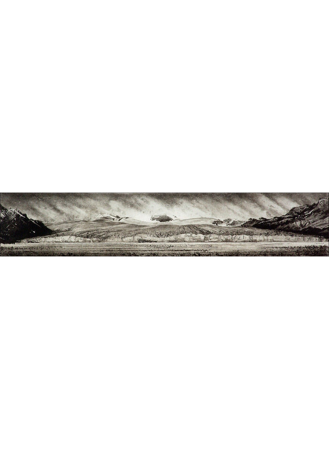 Hielo sucio - Nordenskjöld Glacier, South Georgia - grabado 15 enmarcado