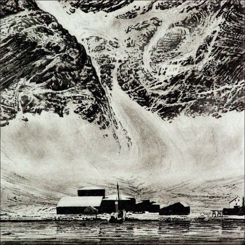 Ian Brooks Grytviken - Radierung 09 gerahmt Ian Brooks Grytviken - Radierung 09 gerahmt