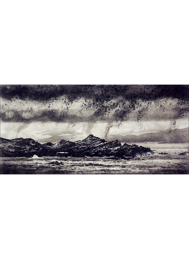 Low Cloud Over Signy Island - etching 14 framed