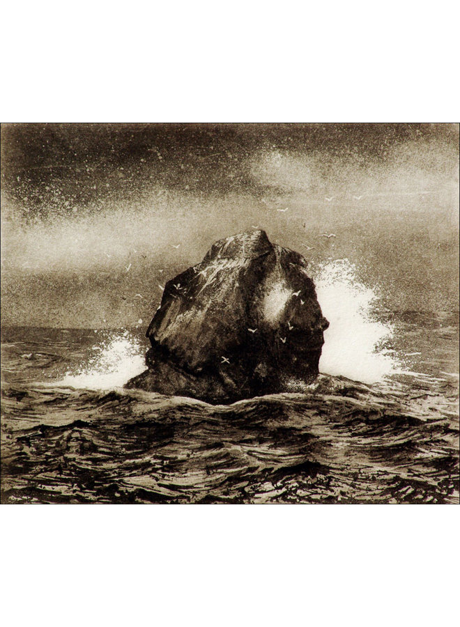 Rockall - Radierung 13 gerahmt