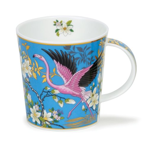 Dunoon Ceramics Aisha Blue - Pink Flamingoes by David Broadhurst 40 Dunoon Ceramics Aisha Blue - Pink Flamingoes by David Broadhurst 40