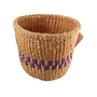 Fine weave purple stripe Sisal Xsmall baskekt 27