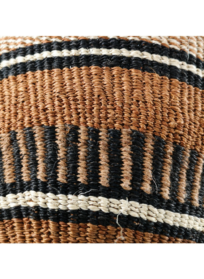 Tribal geométrico Sisal medio baskekt 24