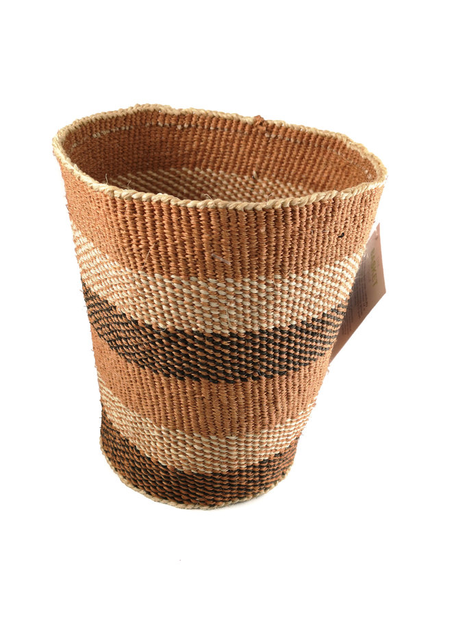 Sisal geométrico tribal pequeño baskekt 25