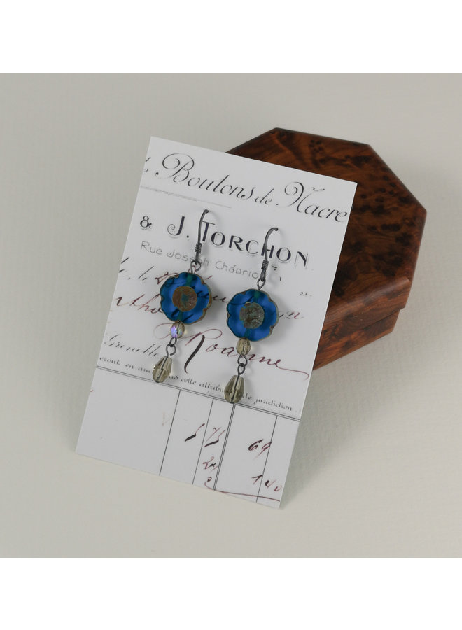 Bohemia peacock drop earrings 19