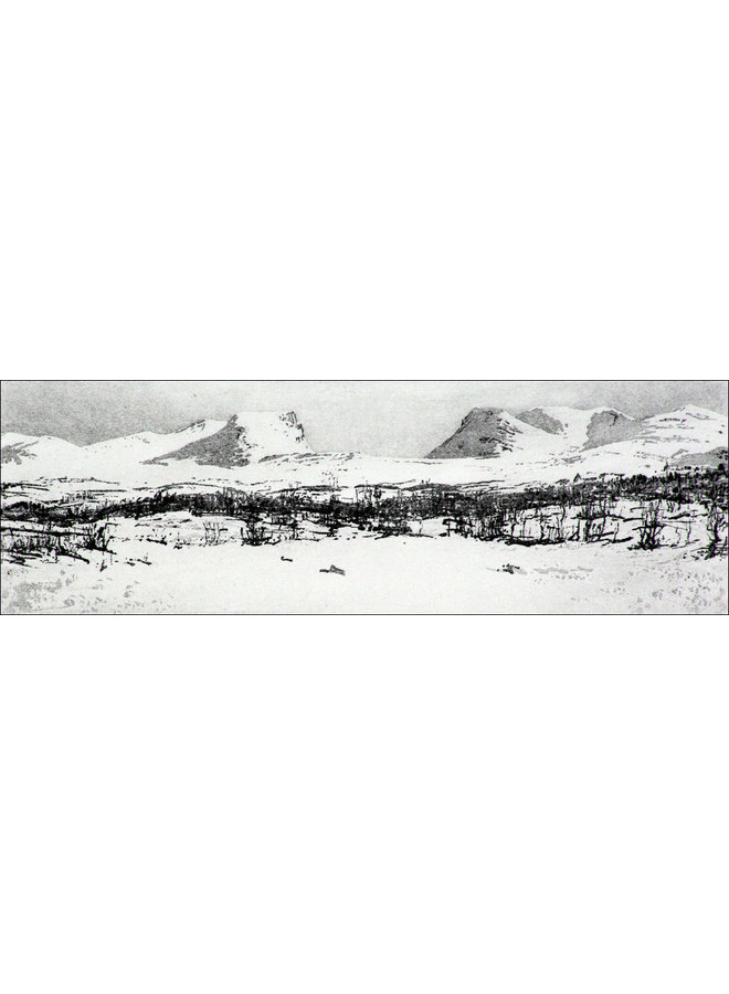 Lapporten- etching 22 framed