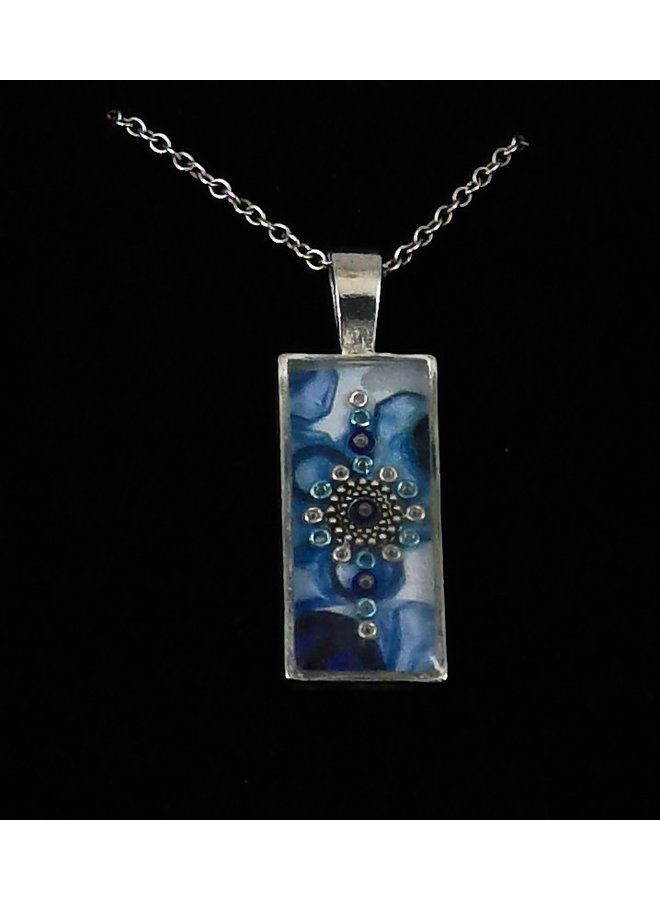 Short Thin Vessel Art  pendant 49