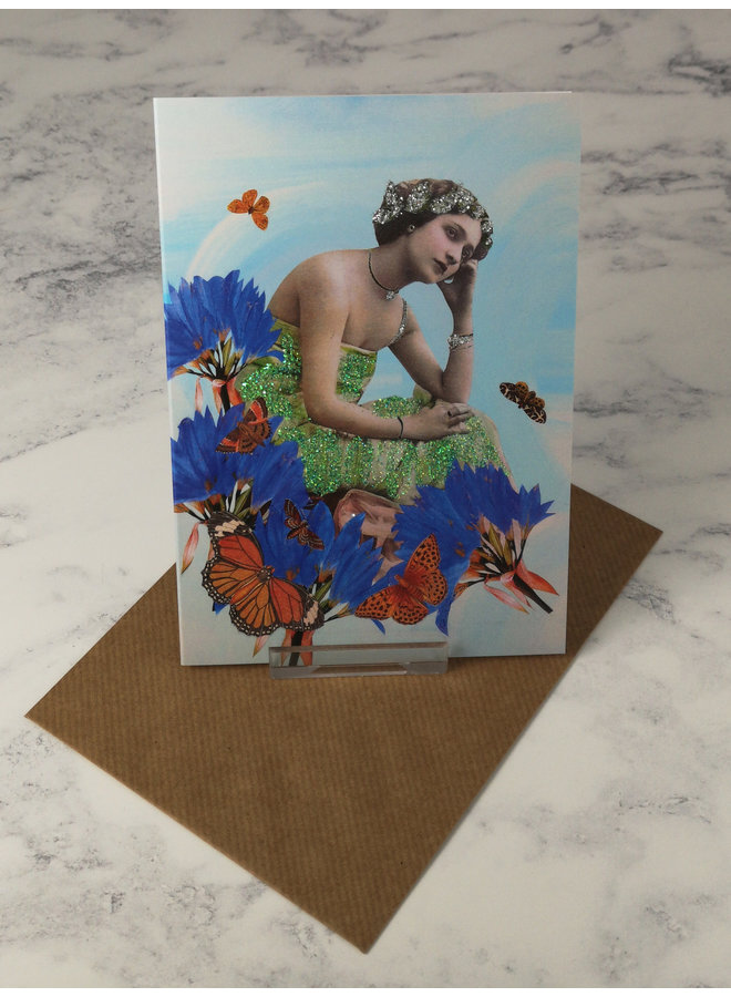 Ada Vintage Glitter Card