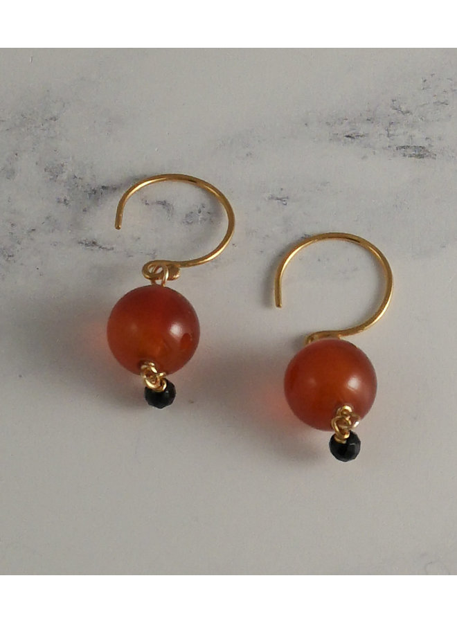 Pebble Ember  drop earings 27