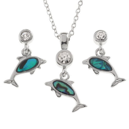 Tide Jewellery Dolphin tiny Paua shell stud earrings 120 Tide Jewellery Dolphin tiny Paua shell stud earrings 120