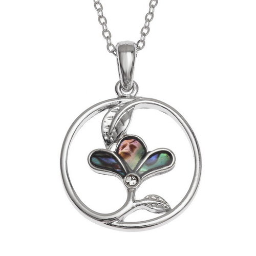 Tide Jewellery Flower in circle shell necklace 128 Tide Jewellery Flower in circle shell necklace 128