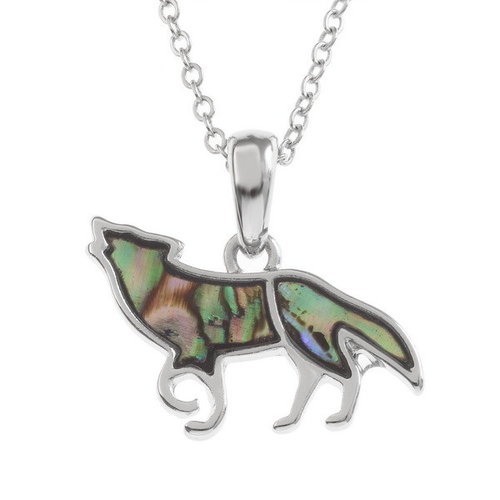Tide Jewellery Wolf Paua Muschel Halskette 118 Tide Jewellery Wolf Paua Muschel Halskette 118