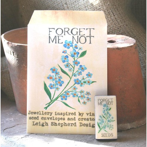 Leigh Shepherd Designs No me olvides, Domino Broche 34 Leigh Shepherd Designs No me olvides, Domino Broche 34