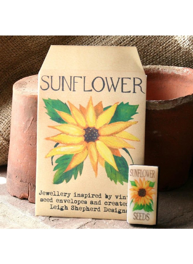 Sunflower Domino  Brooch 35
