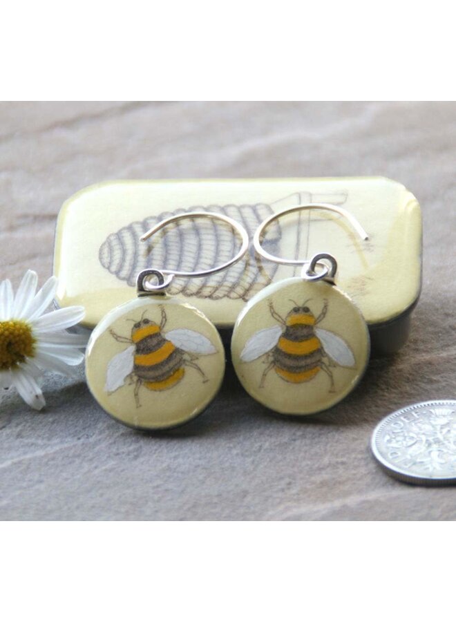 Pendientes Bee Sixpence en Tiny Tin 44