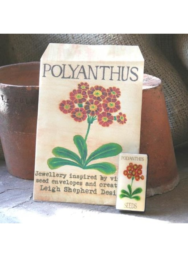Polyanthus Domino  Brooch 37